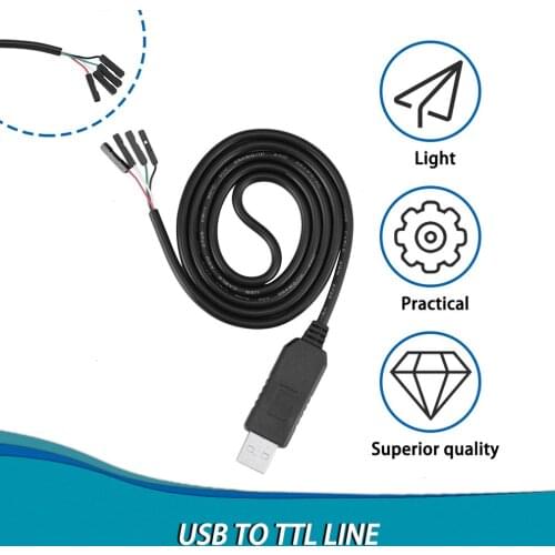 PL2303 PL2303HX USB to TTL Cable Module 4p 4 pin RS232 Converter Serial Line Support Linux Mac Win7