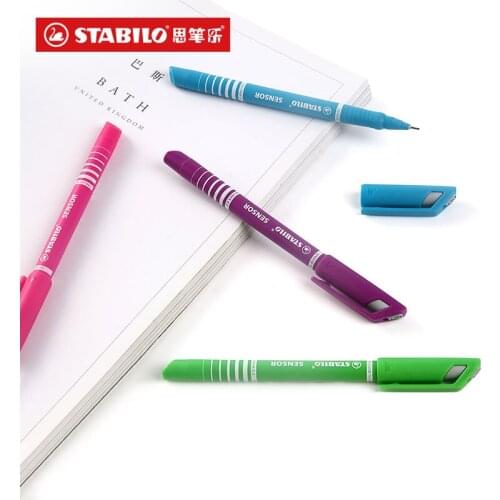Germany STABILO Quick-drying Fiber Gel Pen Office Student Signing Water-based Painting Hook Line Office & School Supplies