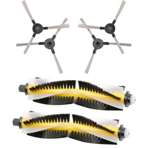 New 2*main Brush+4* Side Brush For Proscenic Suzuka Kaka-780 T-780 Ts-790 T Vacuum Cleaner Accessories Replacement#dg4