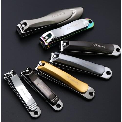 Professional Nail Clippers Stainless Steel Nail Cutter Toenail Fingernail Remover Dead Skin Nail Knife Manicure Nail Tool JI1557