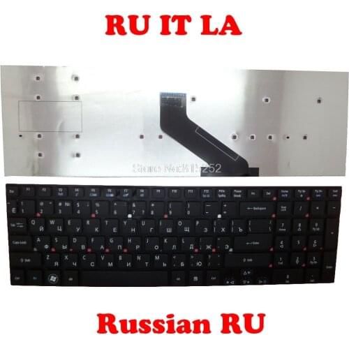 RU LA IT Keyboard For Acer 5830TG V121702AK2 IT PK130IN2A13 MP-10K36LA-4421W V121702AS4 RU 90.4YU07.S0R NK.I171S.00N Russian