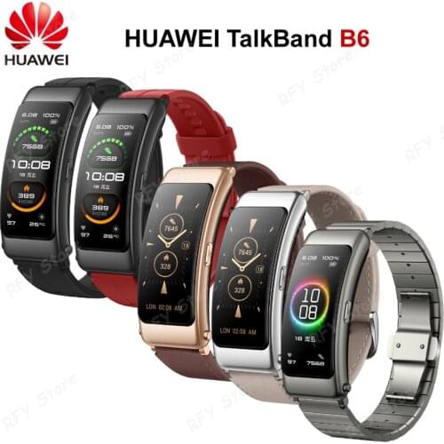 2020 New Huawei band B6 Talkband B6 Bluetooth smart Bracelet Wearable Sports Wristbands Touch AMOLED Screen Call Earphone Band