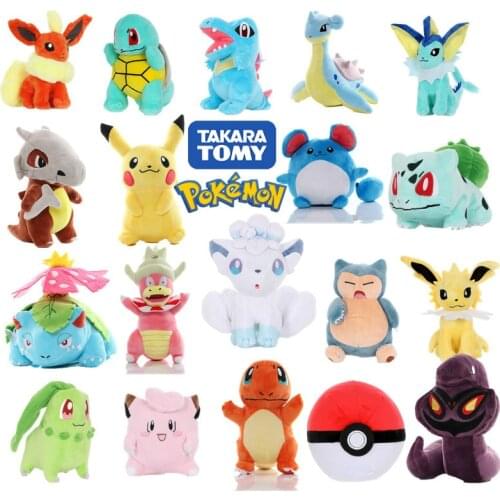 TAKARA 38 Styles Pokemon Pikachu Ice Vulpix Poke Ball Charmander Bulbasaur PPCotton Stuffed Animals Plush Kerstcadeaus Speelgoed