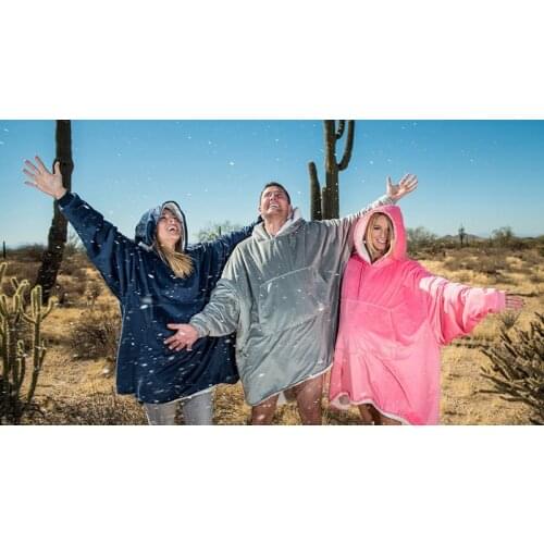 Warm thick TV Hooded Sweater Blanket Unisex Giant Pocket Adult and Children Fleece Weighted Blankets for Beds Travel home