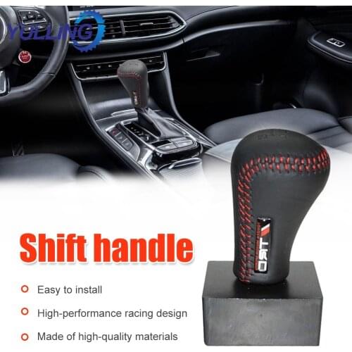 YULLING Universal Shift Knob Leather Car Gear Shift Lever Knob Stick For Toyota Trd Car Stick Shifter Knob Speed Faux Leather