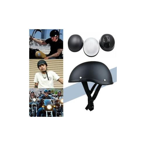 New Skull Cap Motorcycle Half Helmet Vintage Casco Moto Motorcycle Open Face Retro Chopper Biker Cruiser Motorcycle Accessories