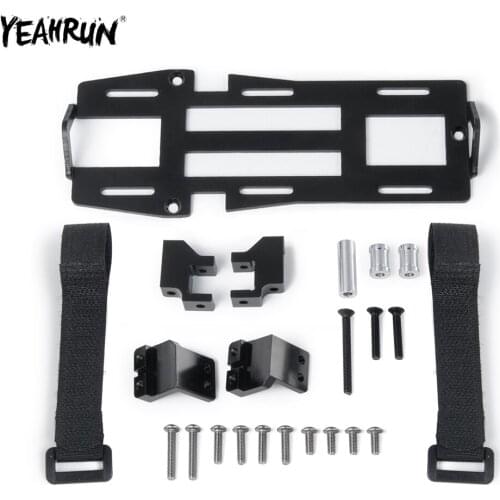 YEAHRUN Forward Mounted Battery & Servo Mounting Plate Tray Set For 1/10 Traxxas TRX-4 TRX4 RC Crawler Car Upgrade Accessories