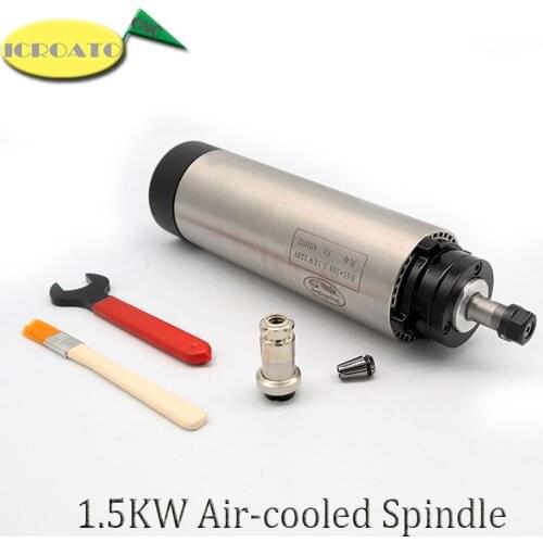CNC milling spindle motor 1.5KW ER11 220v Air cooling spindle motor 1.5kw air cooled spindle with 4 bearings for CNC engraving