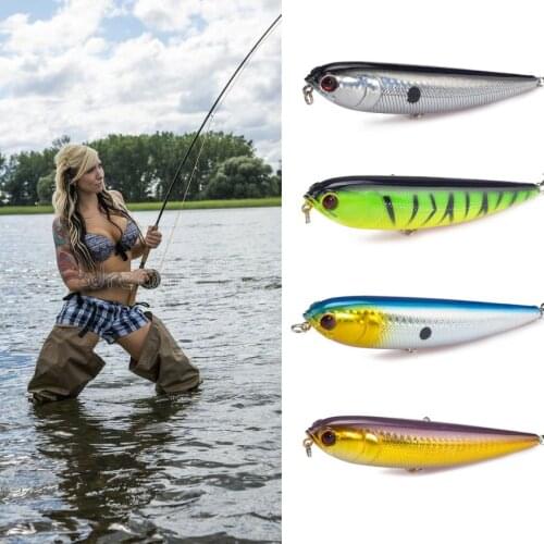1pcs Fishing Pencil Lure Topwater Dogs Hard Lures Baits 12cm/22g Plastic Wobbler Artificial Hard Bait Fishing Tackle