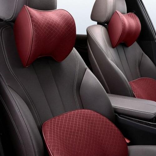 2Packs Car Seats Headrest Car Pillow with Adjustable Strap Breathable Car Neck Pillow Memory Foam Carseat