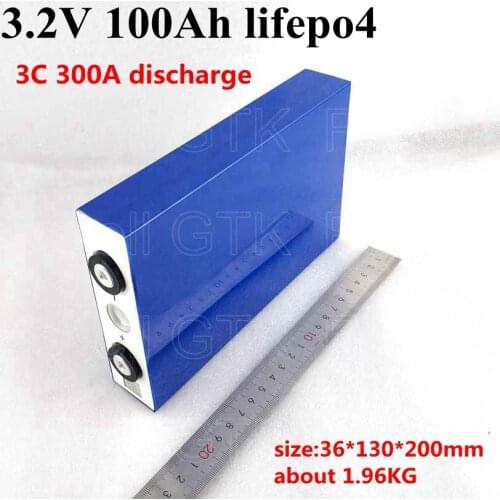 8pcs GTK Lifepo4 3.2V 100Ah 3C discharge rate for 12V 24V EV solar panel Home invert energy storage battery pack diy