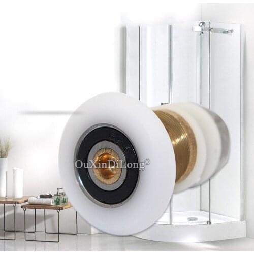 Brand New 8PCS Shower Bathroom Partiality Door Rollers Pulleys Mute Nylon Wheels Runners Diameter 19/23/25/27mm