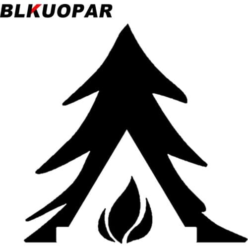 BLKUOPAR for Tent Fire Camping Mode Car Stickers Creative Decals JDM Accessories Windshield Skateboard Waterproof DIY Goods