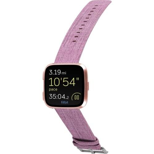 For Fitbit Versa 2 Band Canvas Fabric Replacement Watch Strap Bracelet for Fitbit Versa 1/2 Lite Smart Watchbands Accessories