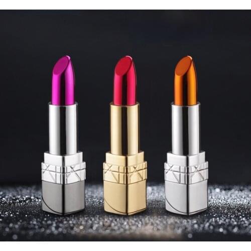 Personalized Lady Inflatable Lighter Lipstick Lighter Creative Fun Open Flame Lighter Smoking Accessories for Weed Cute for Girl