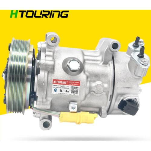 SD6C12 A/C Compressor for Peugeot 207 CC 1.6 2008 9822826880 9651910980 9659875780 9670318880 9671216280 9678656080 6453QJ 6PK