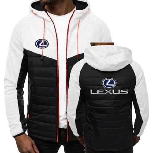 Lexus Spring Autumn Mens Zipper Hoodies Classic Fashion Print Coat Male Casual 7 Color Jackets Sport Coat