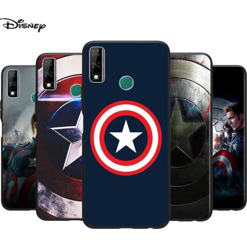 Soft Cover Captain America Logo For Huawei Y9S Y6S Y8S Y9A Y7A Y8P Y7P Y5P Y6P Y7 Y6 Y5 Pro Prime 2020 2019 Phone Case