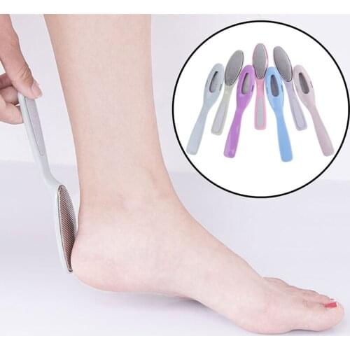 Stainless steel double head rubbing board Peeling Footstone Exfoliating foot brush Foot care tools Household pedicure