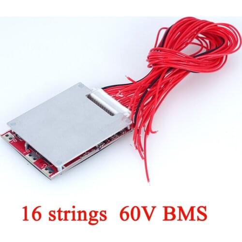 64V 16 string BMS Electric bicycle battery pack circuit protection board 60V 30A 80A 18650 lithium battery pcb