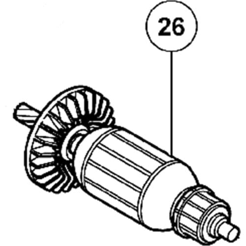 Genuine ARMATURE 220V for Hitachi 360863E 360863F DV16VSS DV16SS Hammer Drill