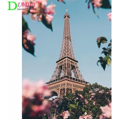 Full Square/Round Diamond Landscape Paris Tower 5D DIY Diamond Painting Diamond Embroidery Home Decor Gift Cross Stitch Mosaic