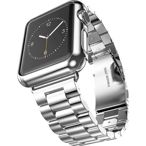 Stainless Steel Strap For Apple Watch Band 42mm 38mm Luxury iWatch Band 44mm 40mm Bracelet For Apple Watch Series 6 SE 5 4 3 2 1