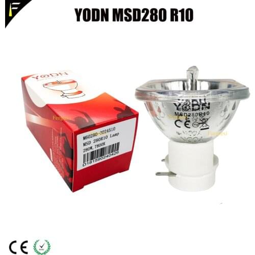 With CE certificate Cold Color Beam Lamp YODN MSD280 R10/10R 280w Stage Lamp Bulb Moving Head Lighting Source Small Bulb 51x51mm