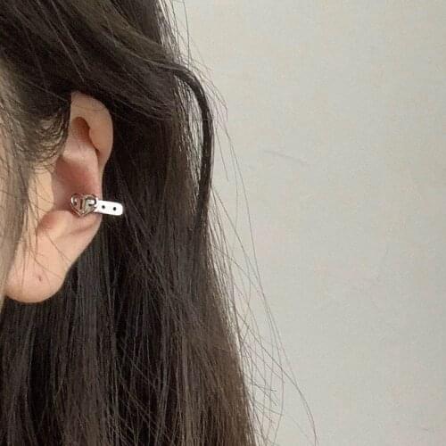 Personality Love Girl Ear Bone Clip No Ear Hole Ear Clip Female Simple Earrings Indifference Belt Jewelry Girlfriend Student