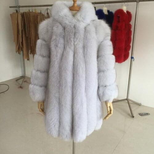 Real Fox Fur Coat,Super Fluffy Fashion Best Quality Real Full Pelt Fur Coat,Womens Fur Coat Female Jacket