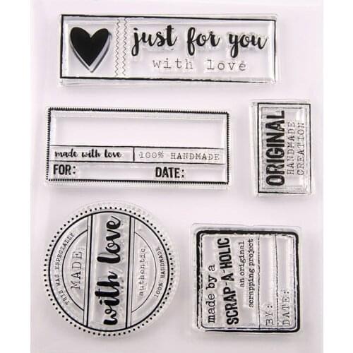 YINISE Silicone Clear Stamps DIES For Scrapbooking STENSICLS LOVE DIY PAPER Album Cards MAKING Craft Transparent RUBBER Stamp