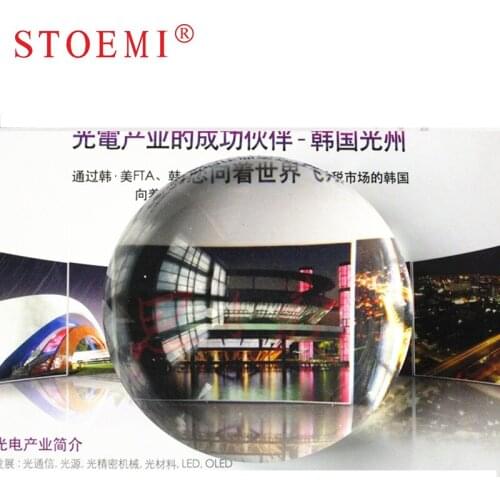 STOEMI 6910R 3.7" Diameter 95mm 3.5X Magnification Transparent Domed Magnifying Paperweights Dome Magnifier