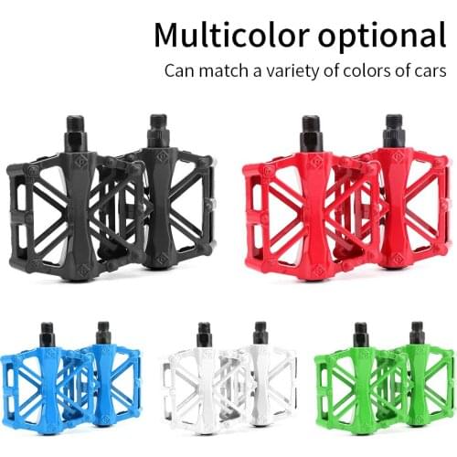 Bike Non-Slip Pedal Mountain Bike Flat Alloy Pedals High-Strength X-shaped Bicycle Pedals Surface for Road Cycling Accessories