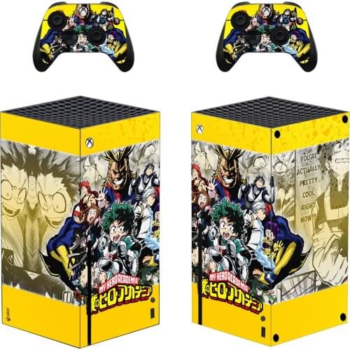 My Hero Academia Skin Sticker Cover for Xbox Series X Console and Controllers Series X Skin Sticker Decal Vinyl
