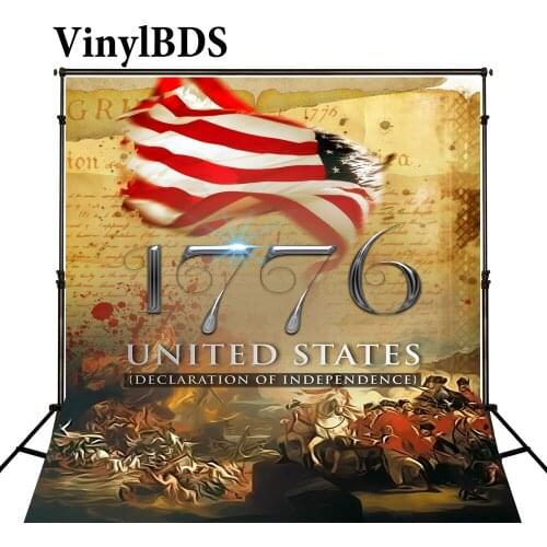 VinylBDS Photography Backdrop 1776 Declaration Of Independence Background Backdrops For Photography