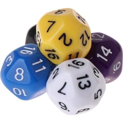 10pcs 16 Sided Dice D16 Polyhedral Dices For Table Games A0KA