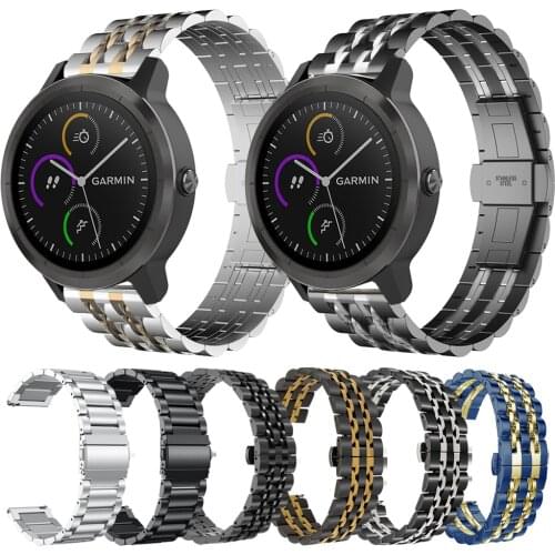 20mm Metal stainless steel Band For Garmin vivoactive 3 Music Wrist Strap Bracelet For Garmin vivoactive3 vivomove HR Watchband