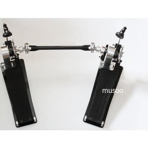 Directly drive 25" Long Board Double Pedal By CNC in black