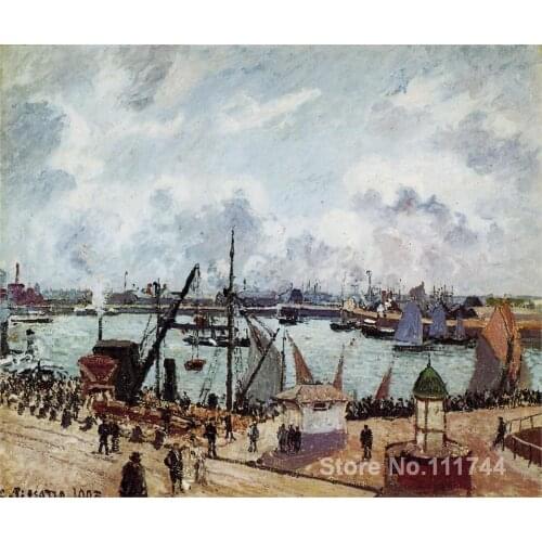 French impressionist paintings Outer harbour of Le Havre by Camille Pissarro High quality Hand painted