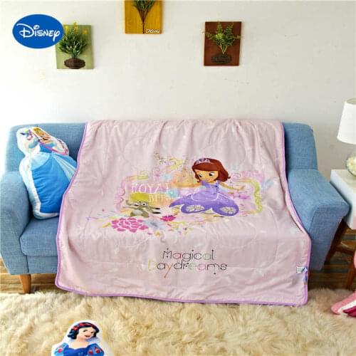 Rabbit Sofia Summer Quilts Comforters Disney Pattern Bedding Cotton Fabric Wowen 120*150cm Baby Crib Girls Cot Bed Decor Pink