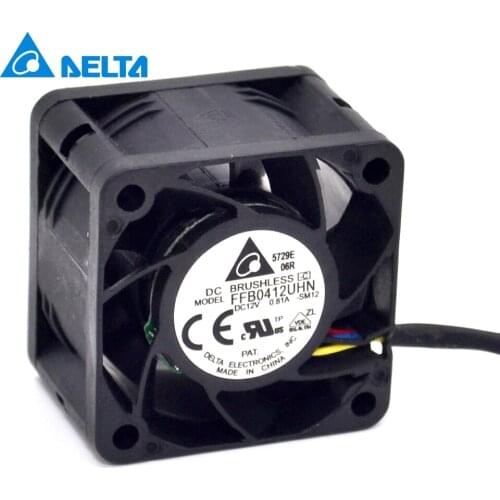 Delta New 4028 4CM 40mm high speed cooling fan 12V 0.81A FFB0412UHN violence 40*40*28mm