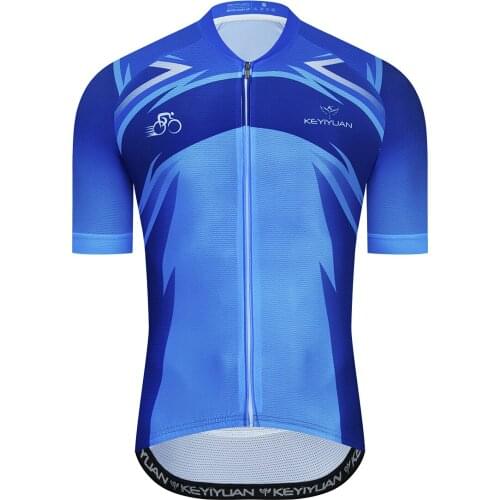 KEYIYUAN 2021 Summer Men Cycling Wear Mountain Bike Wear Quick Drying Breathable Uniform Maglia Ciclismo Camisetas Maillots