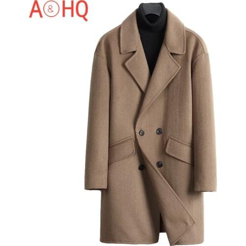 Man Jacket Winter Mens Double-sided Wool Fur Coat Male Korean Style Jackets Warm Clothes Mens 2021 Hommes Veste LXR999