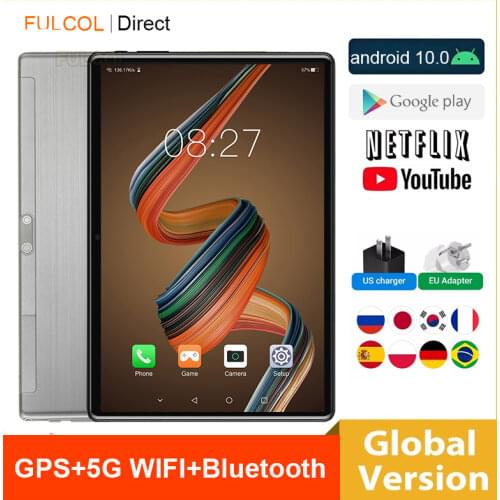 Newest 10.6 inch Tablet PC 4G LTE 128GB ROM 6GB RAM 13MP 10 Cores tablette Google Play 10.1"планшет Tablets 1920*1200 IPS Screen