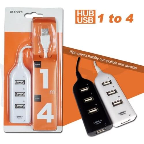 1 to 4 Ports USB Divided into 4 SYNC 480Mpbps High Speed Splitter Adapter Sharing Switch 1 lead 4 for Phone PC laptop 100pcs/lot