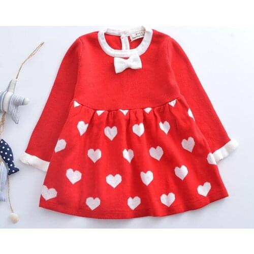 Dress Baby Girl Dress Autumn Winter Girls Wool Knitted Sweater Clothes Party And Wedding Baby Girl Clothing