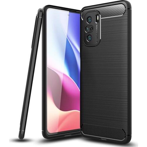 Poco F3 Carbon Fiber Case For Redmi K40 Pro Max Cover Drawing Material Phone Case For POCOPhone F3 Full Protective Capa