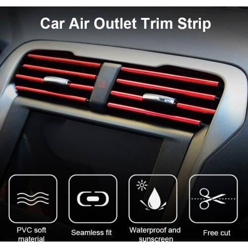 Car Interior Moulding Strips Air Vent Decoration Line For BMW M F15 E46 E70 E71 E91 E92 E93 F20 F15 F13 M3 E34 X5 E53 E82