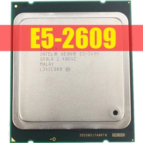 Intel Xeon CPU E5-2609 SR0LA 2.40GHz 4-Core 10M LGA2011 E5 2609 processor free shipping speedy ship out Free Shipping