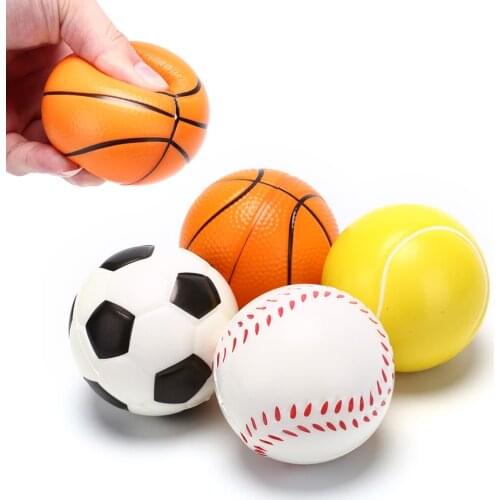 Hand football exercise soft elastic squeeze stress reliever ball massage toys